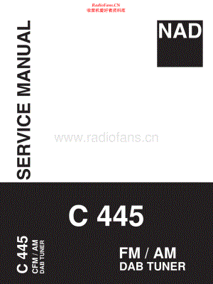 NAD-C445-tun-sm 维修电路原理图.pdf