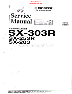 Pioneer-SX203-rec-sm 维修电路原理图.pdf