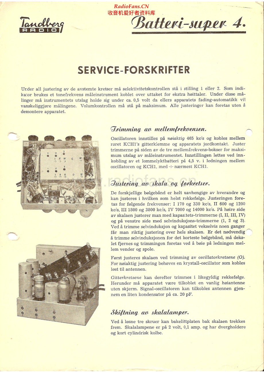 Tandberg-Batterisuper4-rec-si 维修电路原理图.pdf_第1页