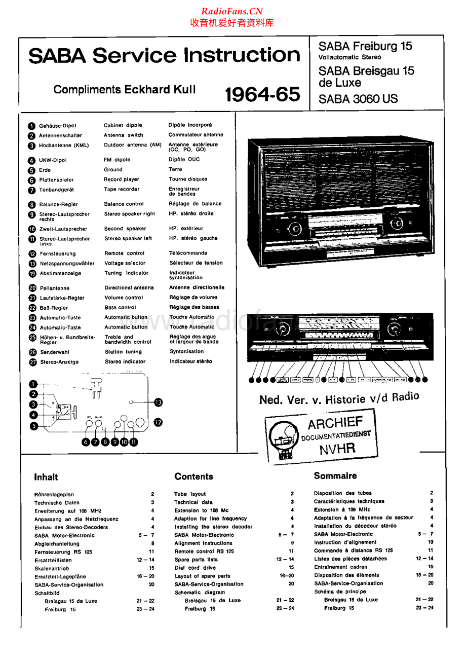 Saba-Freiburg15-rec-sm 维修电路原理图.pdf_第1页