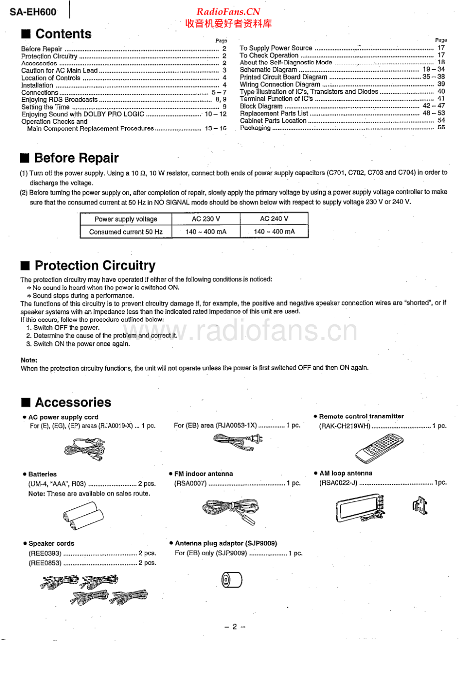 Technics-SAEH600-rec-sm 维修电路原理图.pdf_第2页