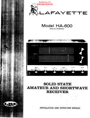 Lafayette-HA600-rec-sm 维修电路原理图.pdf