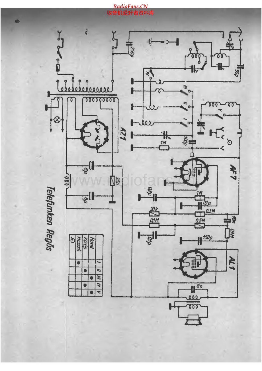 Telefunken-Regos-rec-sch 维修电路原理图.pdf_第1页