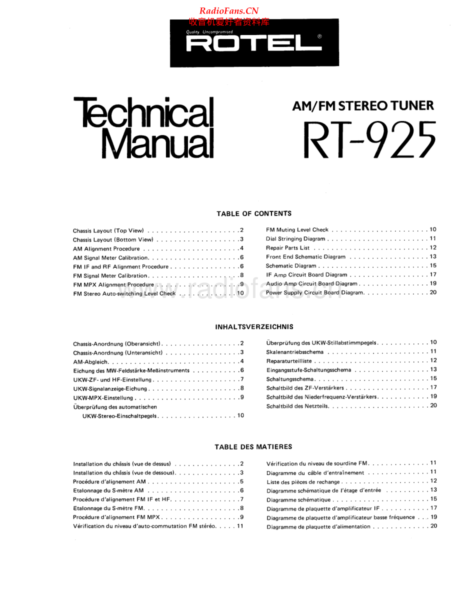 Rotel-RT925-tun-sm 维修电路原理图.pdf_第1页