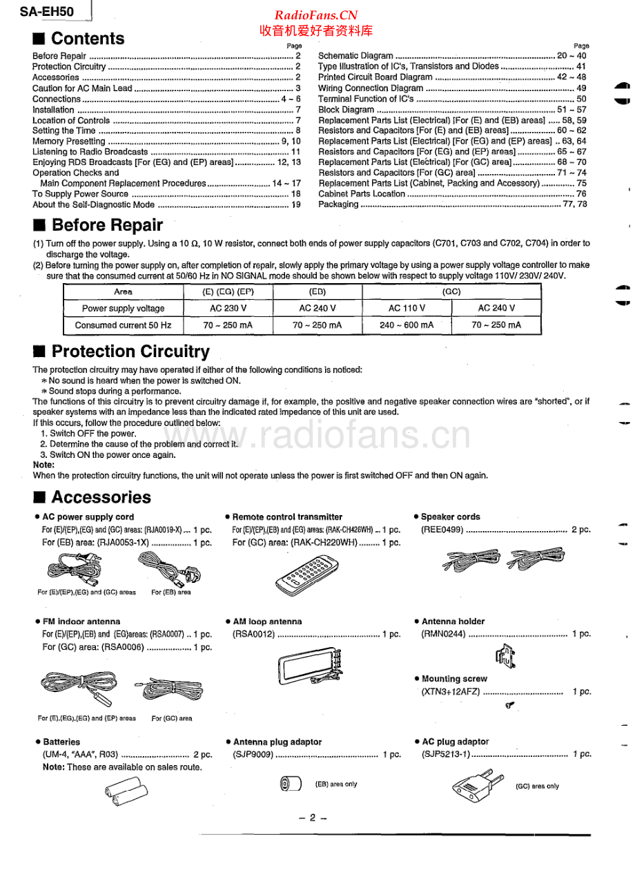 Technics-SAEH50-rec-sm 维修电路原理图.pdf_第2页