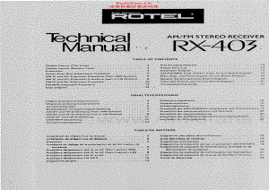 Rotel-RX403-rec-sch 维修电路原理图.pdf