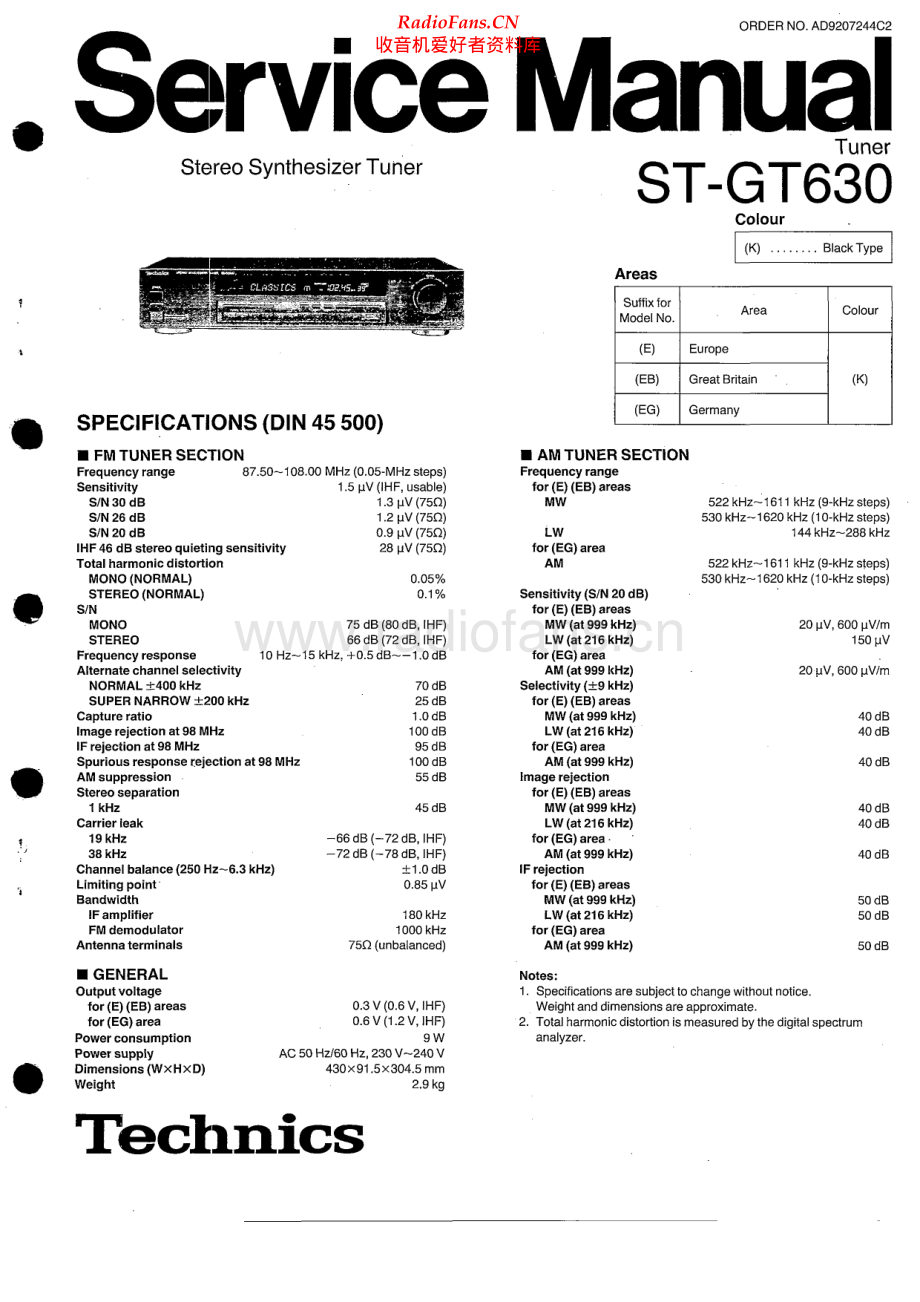 Technics-STGT630-tun-sm 维修电路原理图.pdf_第1页