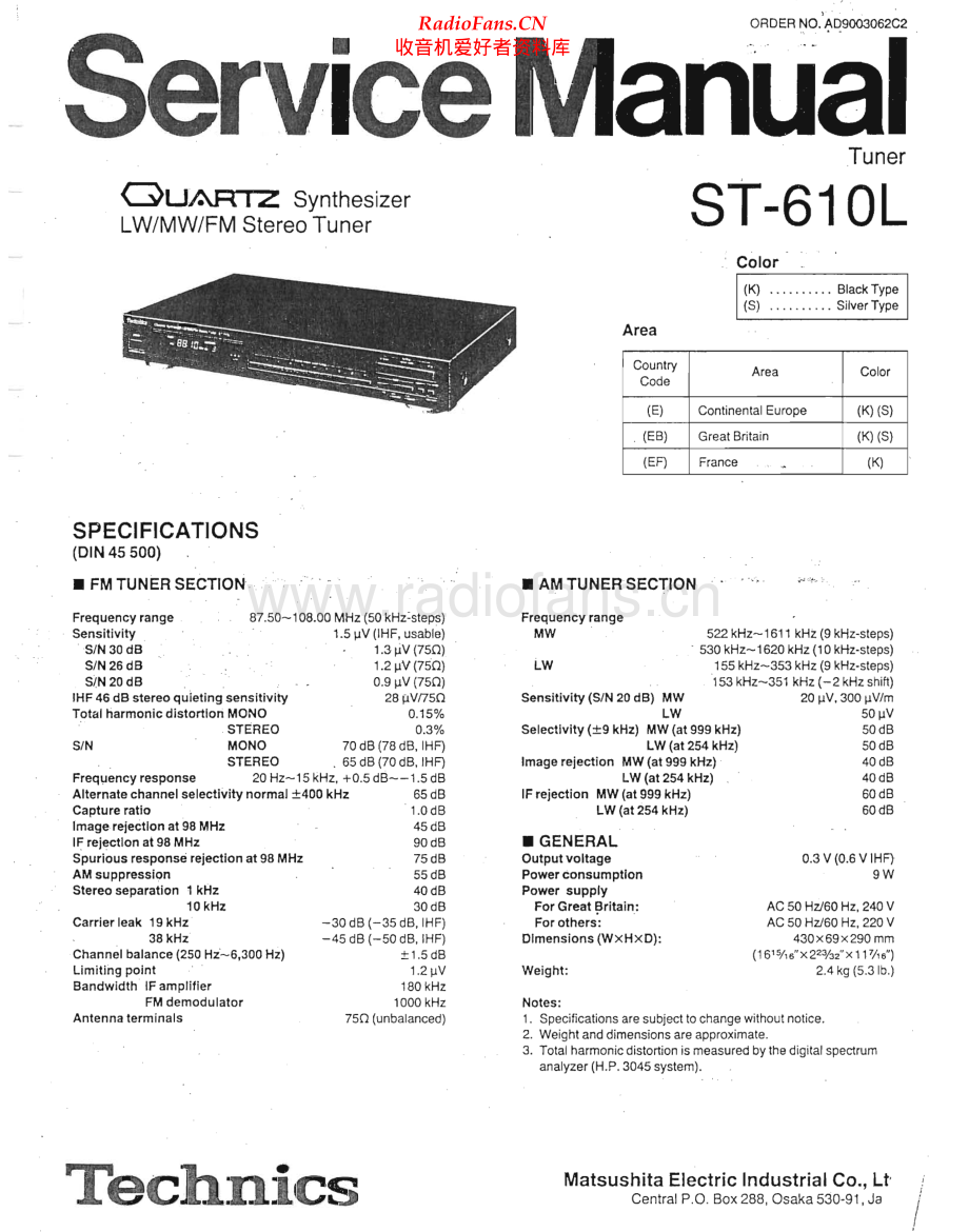 Technics-ST610L-tun-sm 维修电路原理图.pdf_第1页