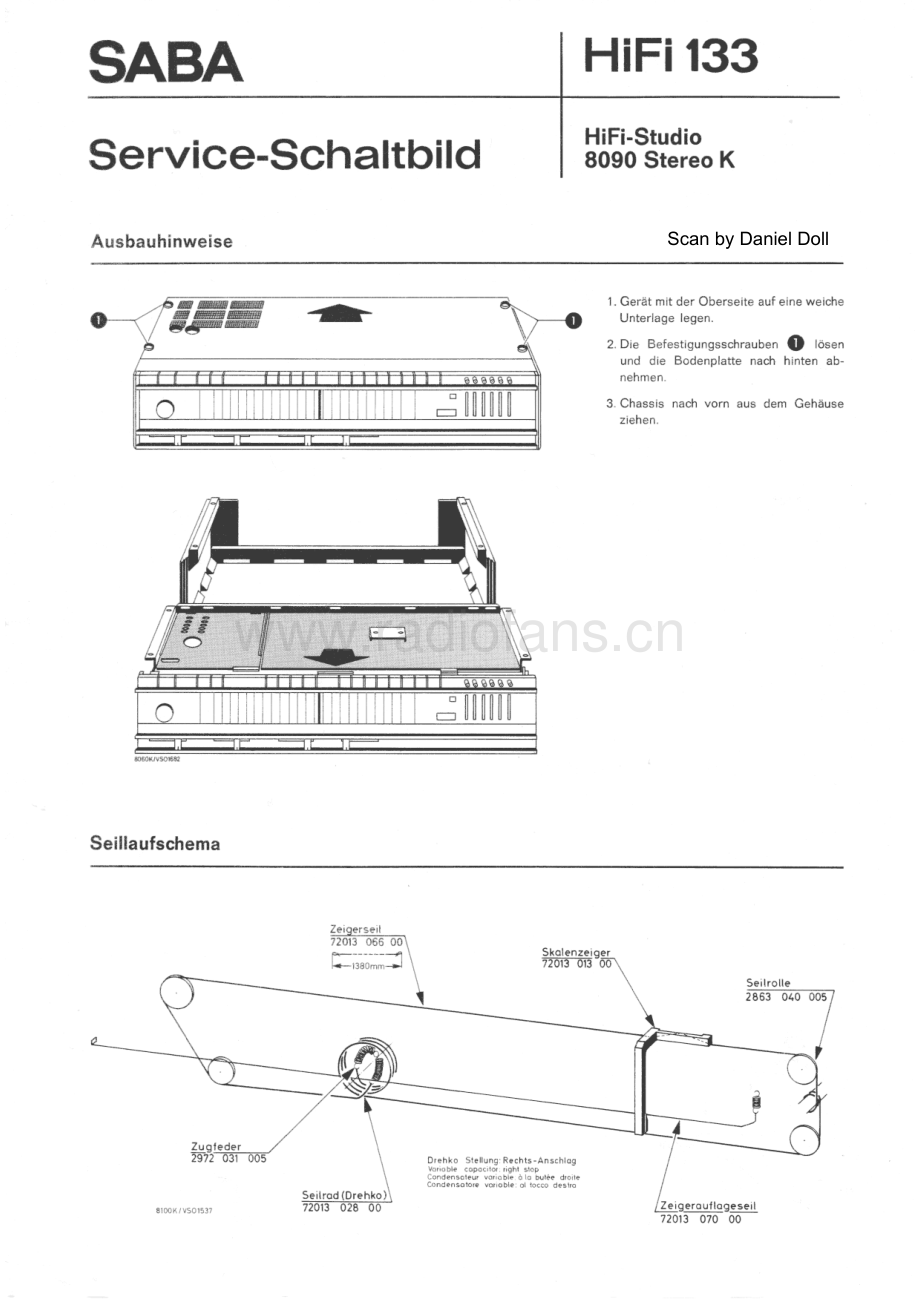 Saba-8090StereoK-rec-sm 维修电路原理图.pdf_第1页