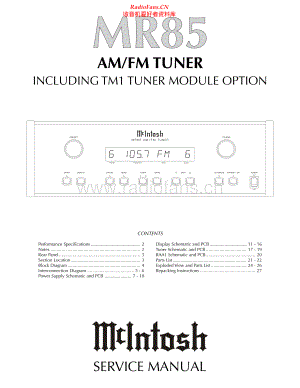McIntosh-MR85-tun-sm 维修电路原理图.pdf
