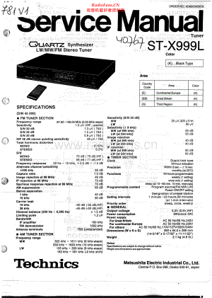 Technics-STX999L-tun-sm(1) 维修电路原理图.pdf
