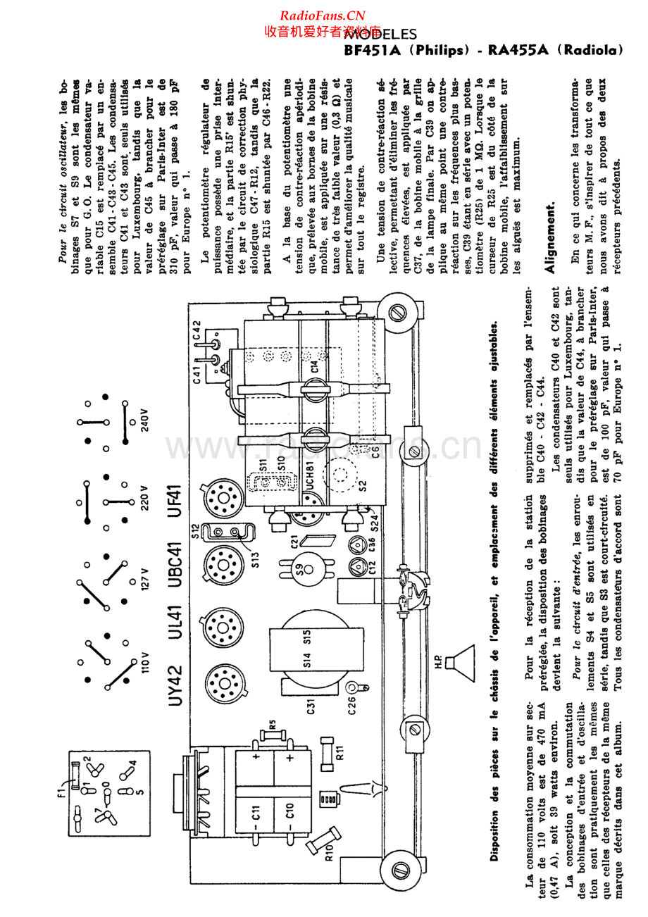 Radiola-RA455A-rec-sm 维修电路原理图.pdf_第1页