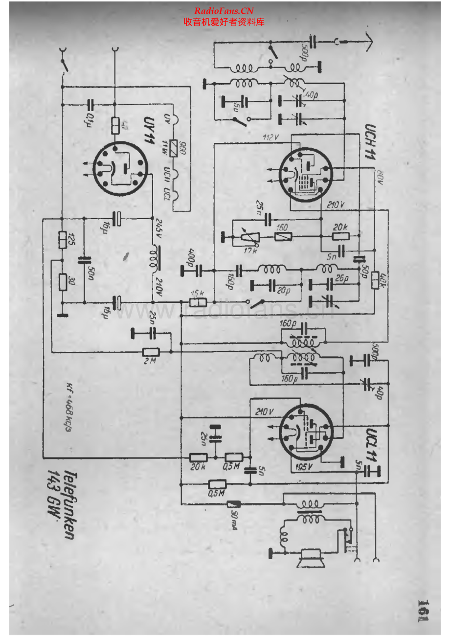 Telefunken-143GW-rec-sch 维修电路原理图.pdf