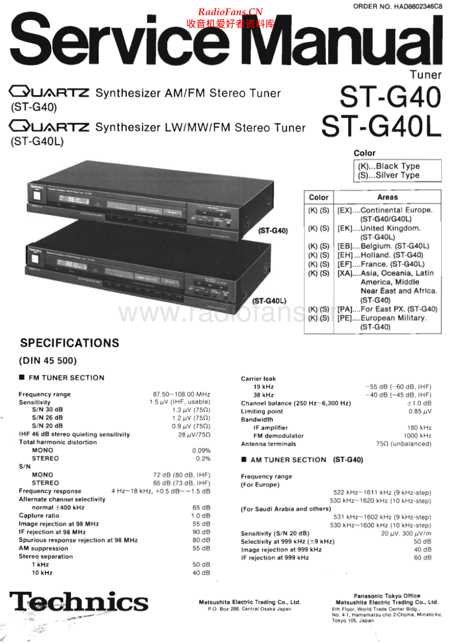 Technics-STG40-tun-sm 维修电路原理图.pdf_第1页