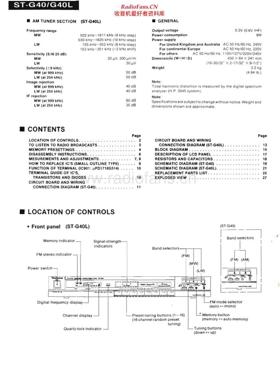 Technics-STG40-tun-sm 维修电路原理图.pdf_第2页