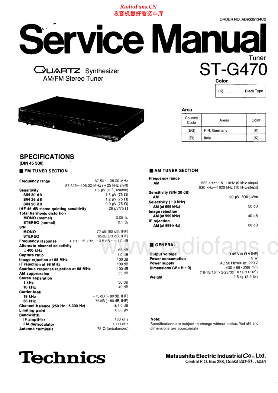 Technics-STG470-tun-sm 维修电路原理图.pdf_第1页