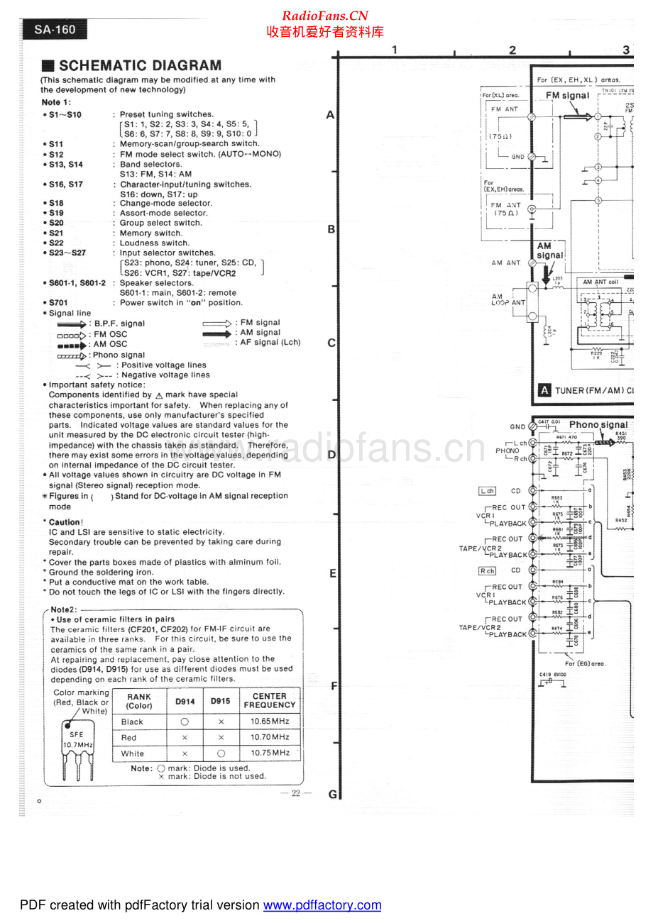 Technics-SA160-rec-sm 维修电路原理图.pdf_第2页