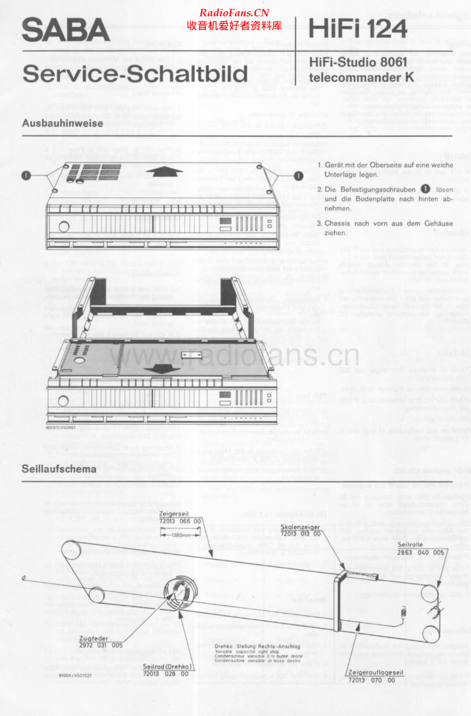 Saba-HiFi124-rec-sm 维修电路原理图.pdf_第1页