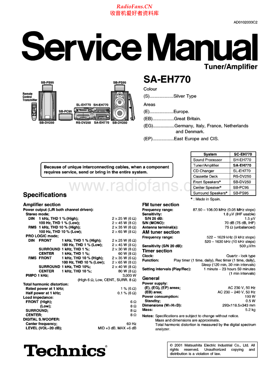 Technics-SAEH770-rec-sm 维修电路原理图.pdf_第1页