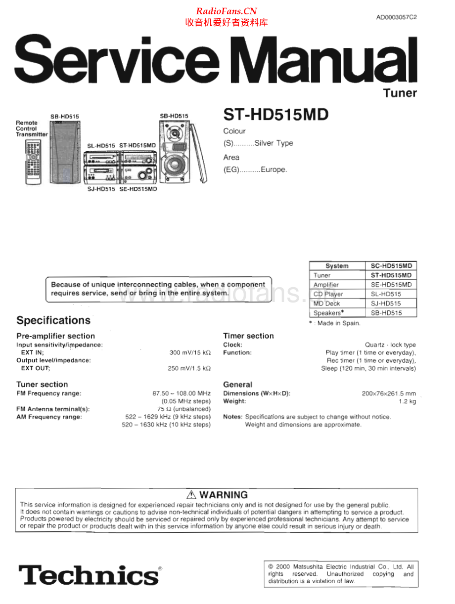 Technics-STHD515MD-tun-sm(1) 维修电路原理图.pdf_第1页