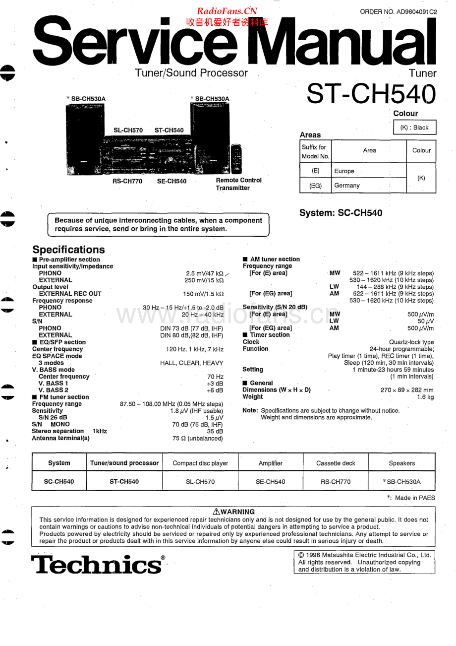 Technics-STCH540-tun-sm 维修电路原理图.pdf_第1页