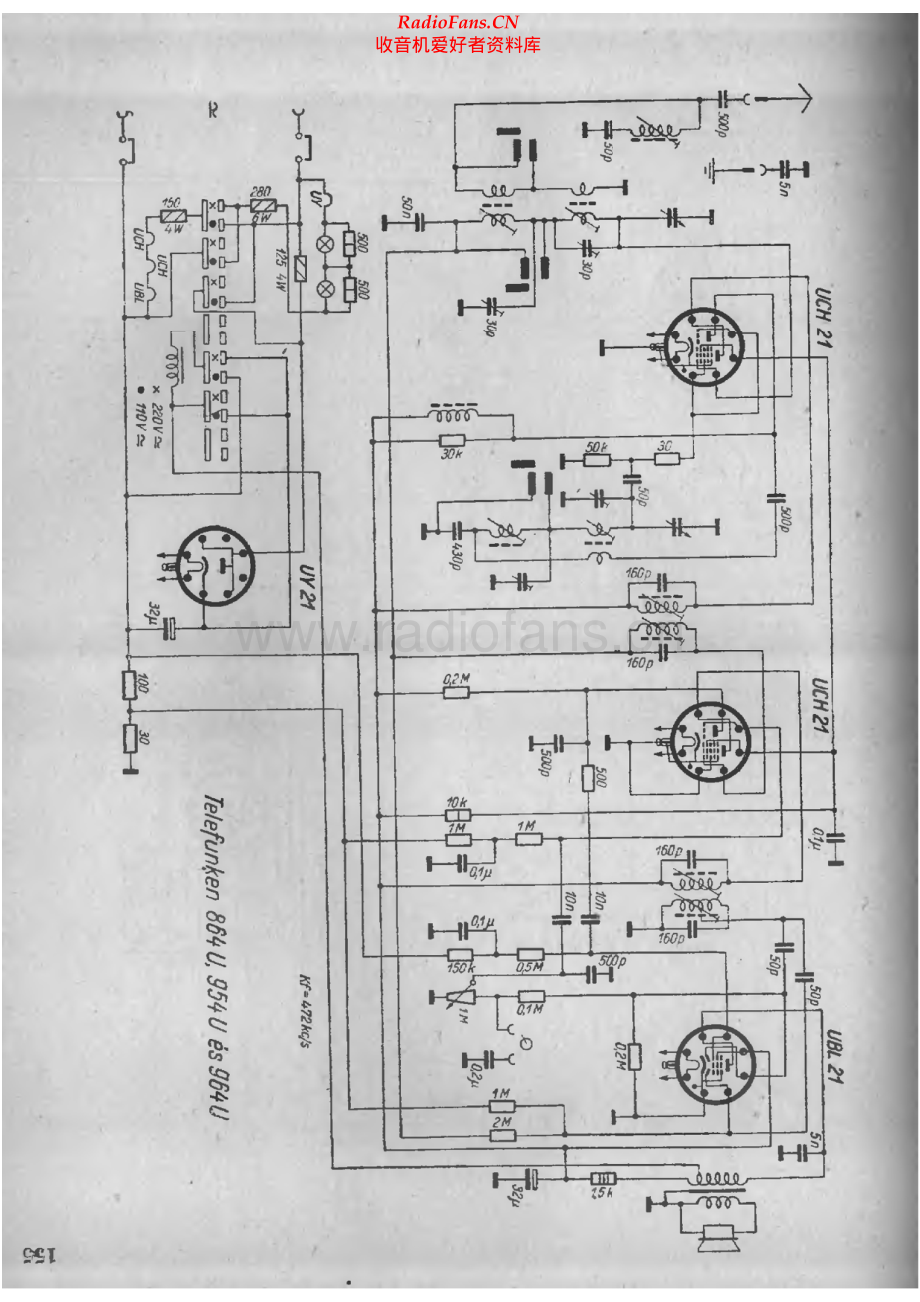 Telefunken-964U-rec-sch 维修电路原理图.pdf_第1页