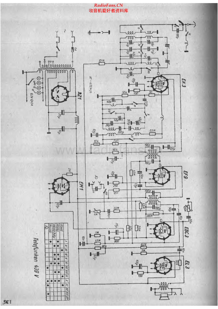 Telefunken-439V-rec-sch 维修电路原理图.pdf_第1页