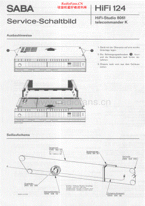 Saba-8061TelecommanderK-rec-sm 维修电路原理图.pdf