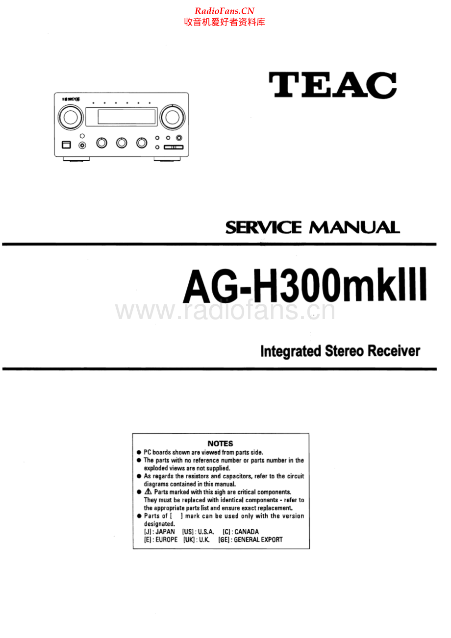 Teac-AGH300MKll-rec-sm 维修电路原理图.pdf_第1页