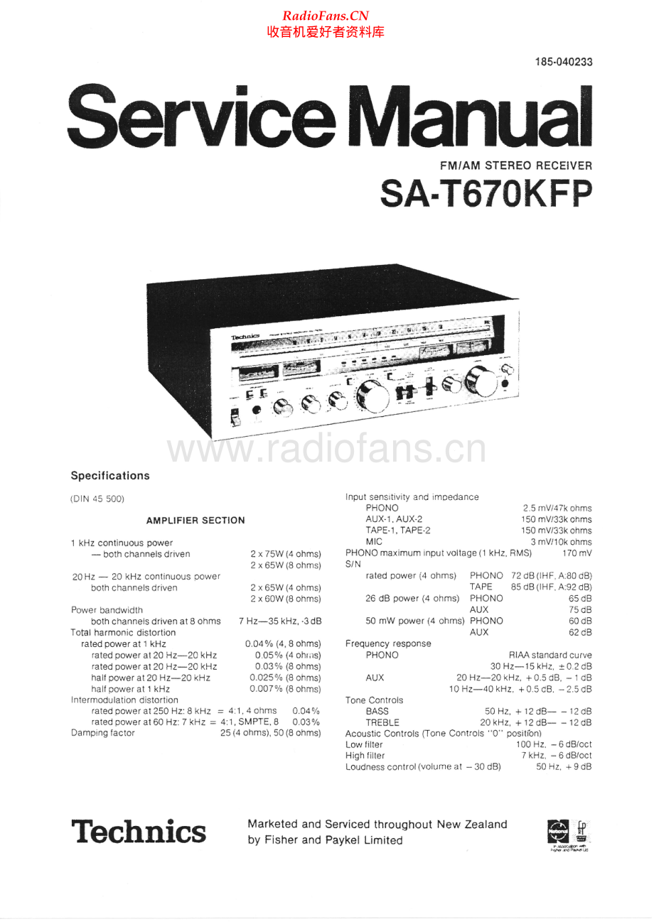 Technics-SAT670KFP-rec-sm 维修电路原理图.pdf_第1页