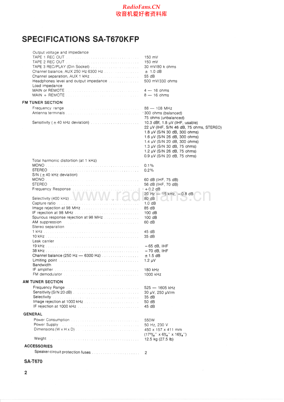 Technics-SAT670KFP-rec-sm 维修电路原理图.pdf_第2页