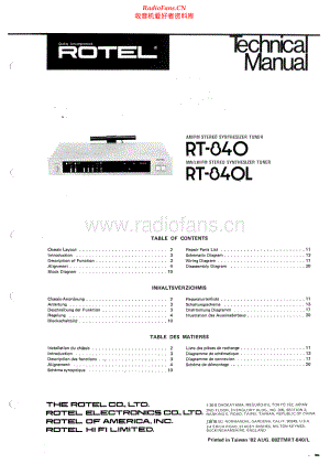 Rotel-RT840-tun-sm 维修电路原理图.pdf