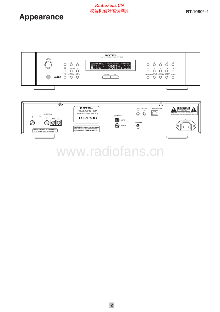 Rotel-RT1080_1-tun-sm 维修电路原理图.pdf_第2页