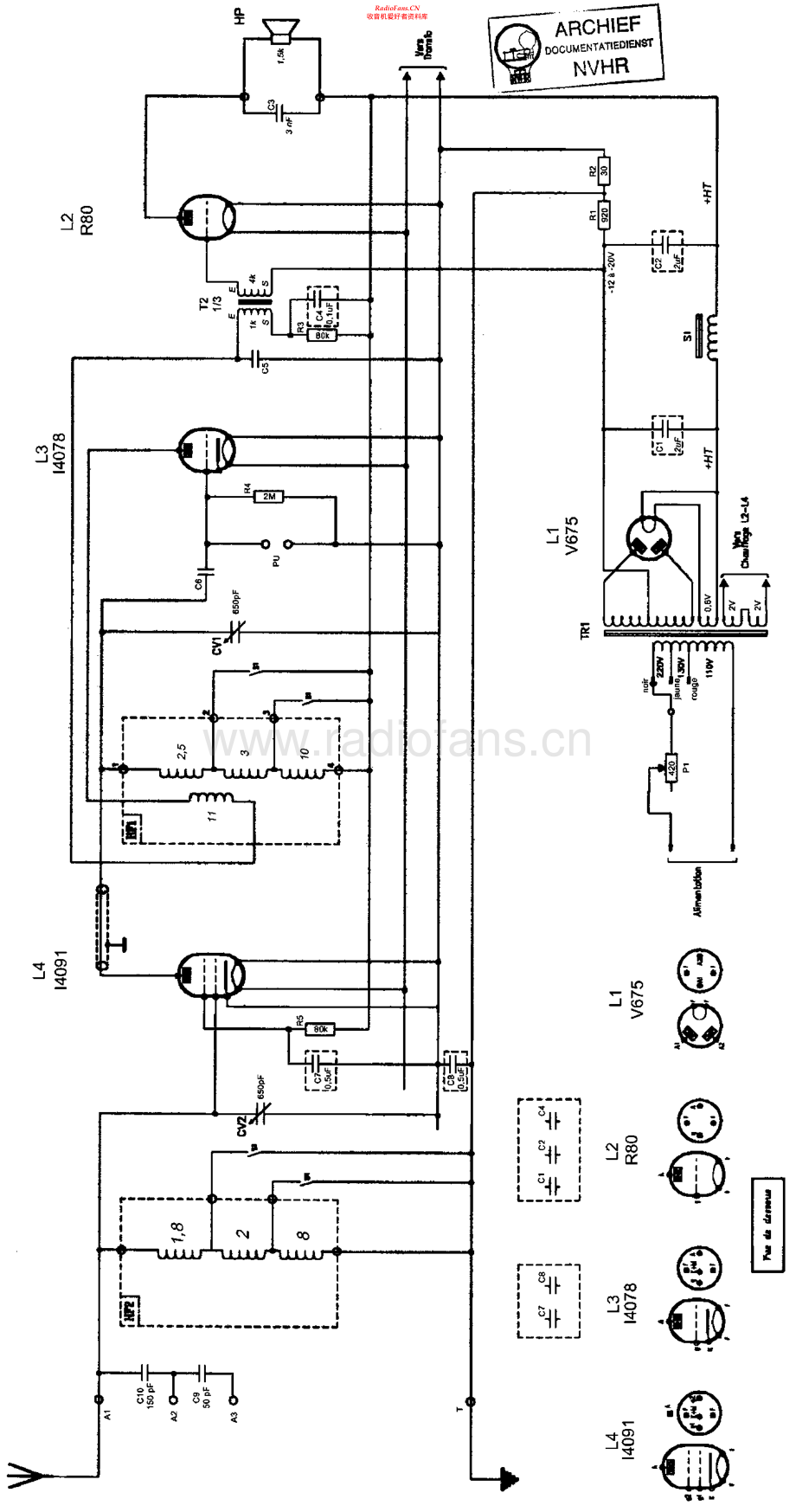 Radiola-35-rec-sm 维修电路原理图.pdf_第1页