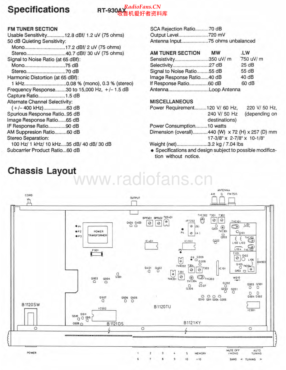 Rotel-RT930AX-tun-sm 维修电路原理图.pdf_第2页