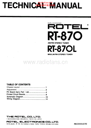 Rotel-RT870-tun-sm 维修电路原理图.pdf