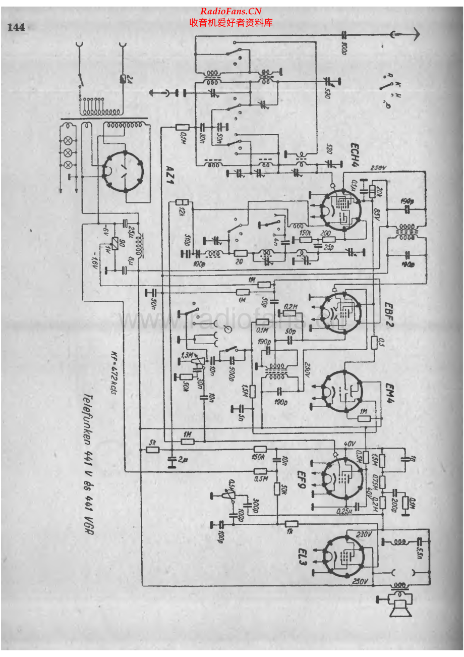 Telefunken-441VGR-rec-sch 维修电路原理图.pdf_第1页