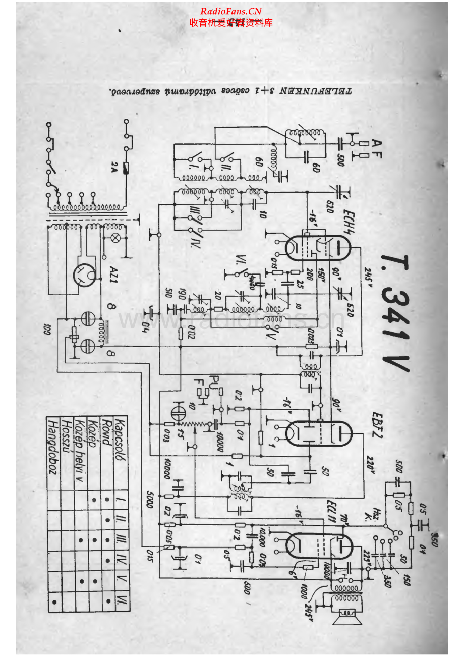 Telefunken-341V-rec-sch 维修电路原理图.pdf_第1页