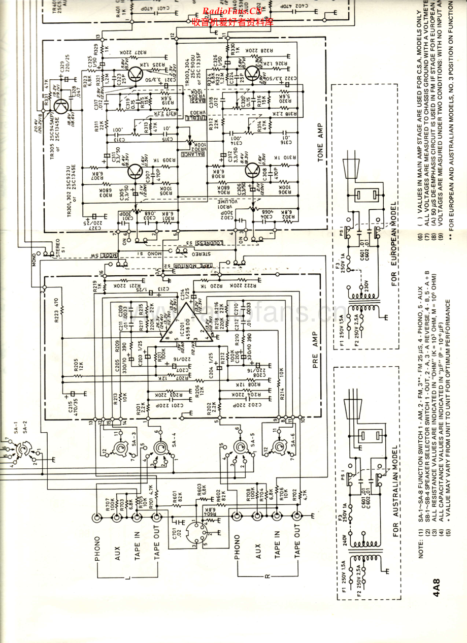 Realistic-31_2080-rec-sch 维修电路原理图.pdf_第1页