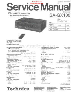 Technics-SAGX100-rec-sm 维修电路原理图.pdf