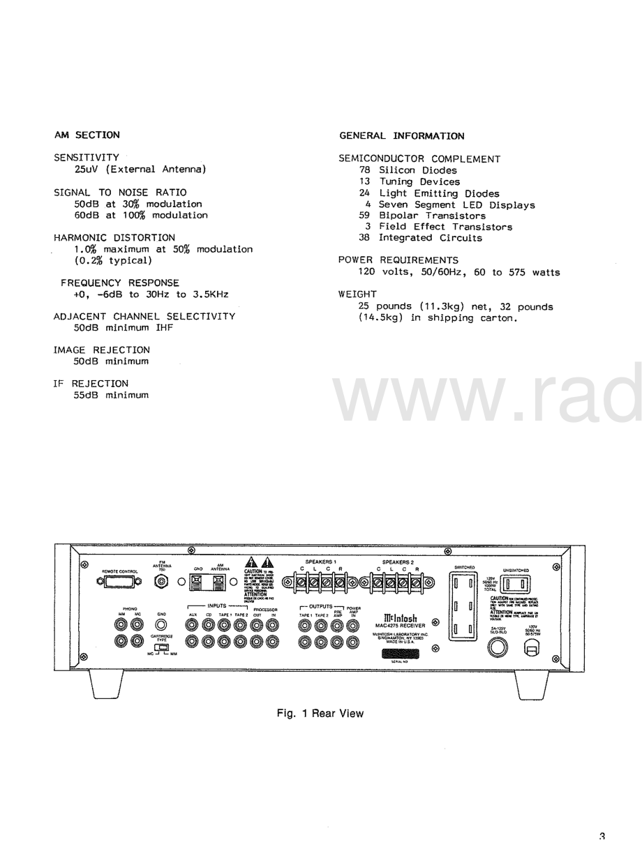 McIntosh-MAC4275-rec-sm(1) 维修电路原理图.pdf_第3页