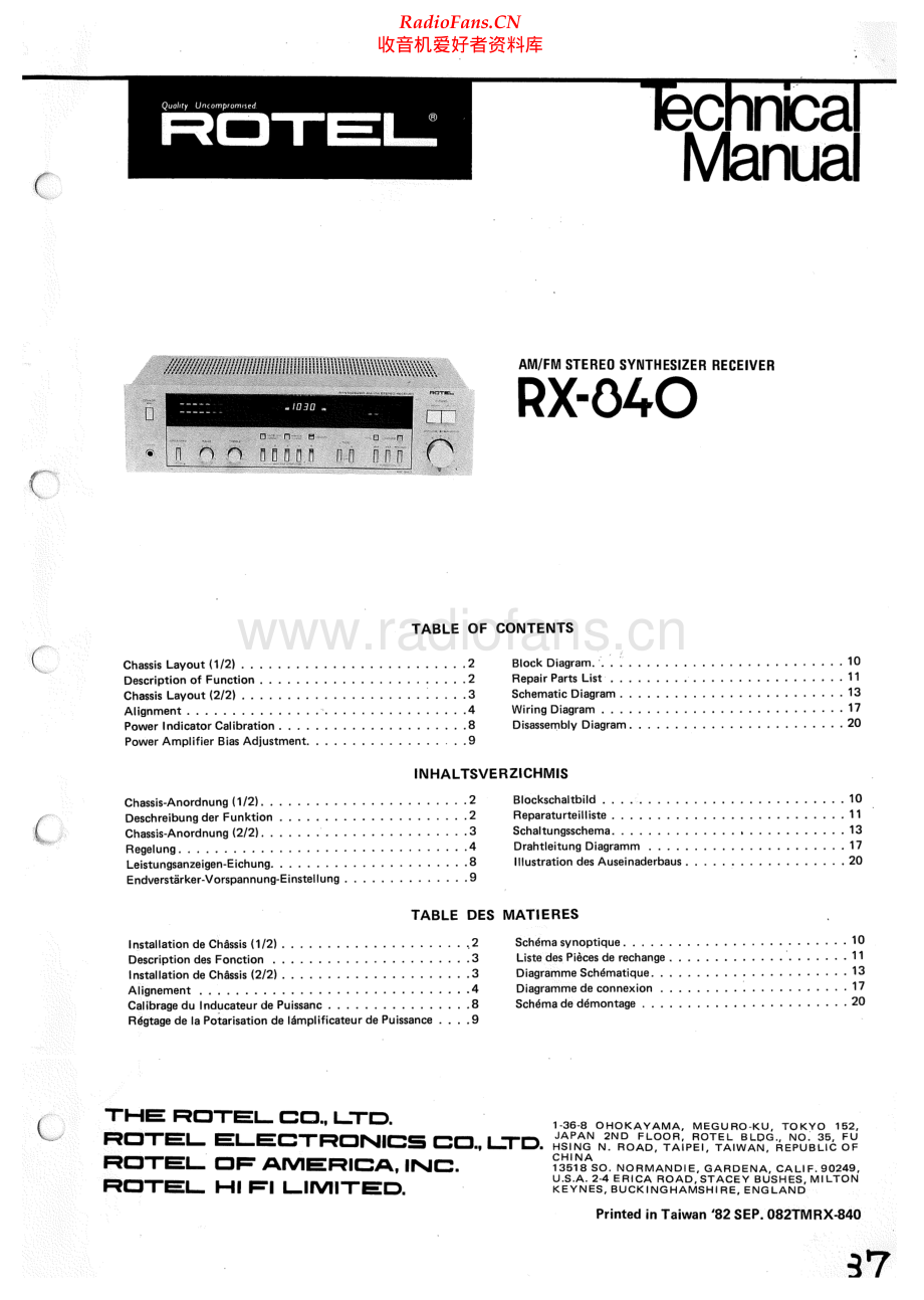 Rotel-RX840-rec-sm 维修电路原理图.pdf_第1页