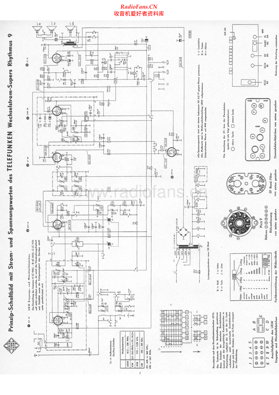 Telefunken-Rhythmus9-rec-sch 维修电路原理图.pdf_第1页