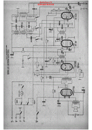 Telefunken-2T64B-rec-sch 维修电路原理图.pdf
