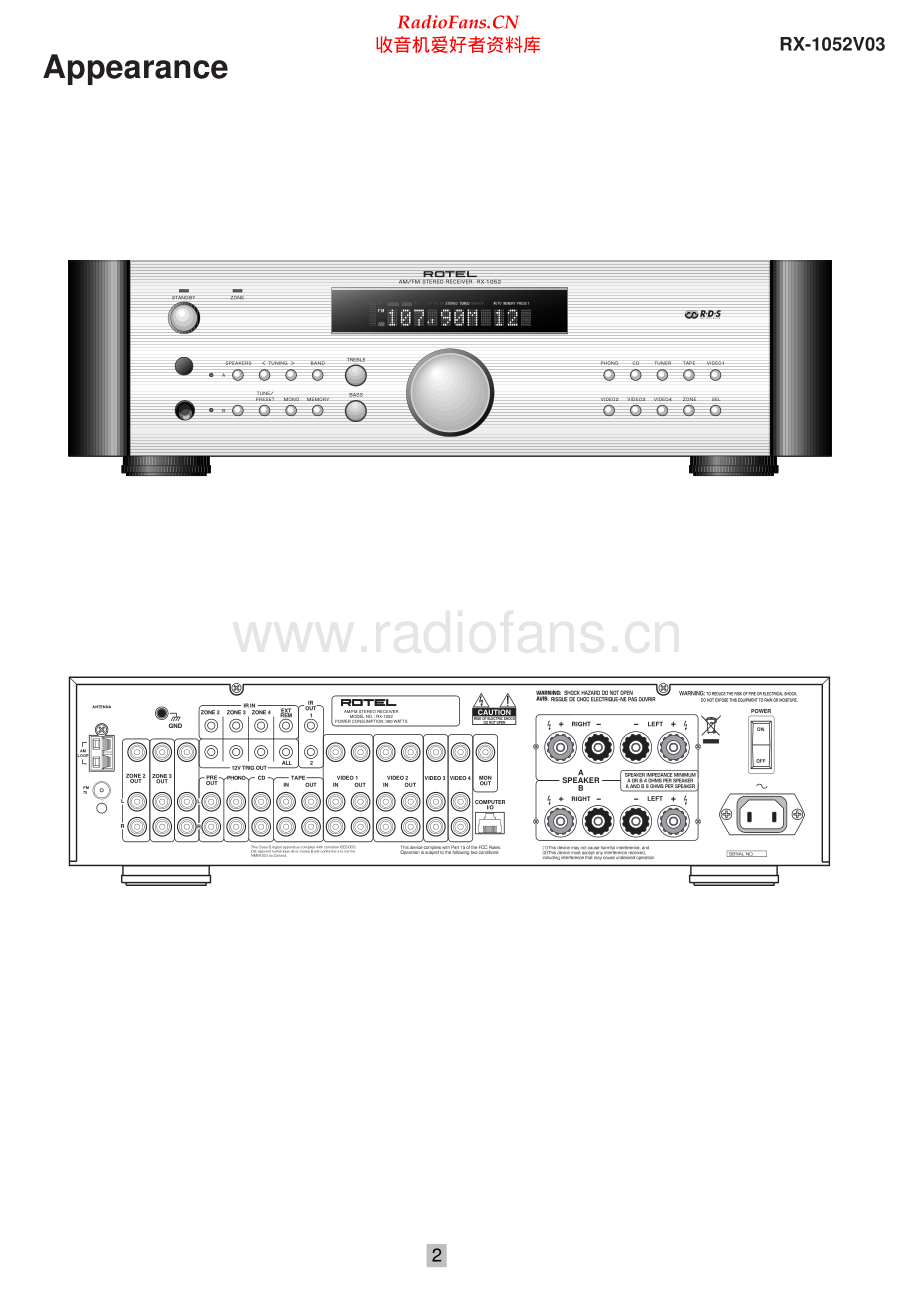 Rotel-RX1052_v03-rec-sm 维修电路原理图.pdf_第2页