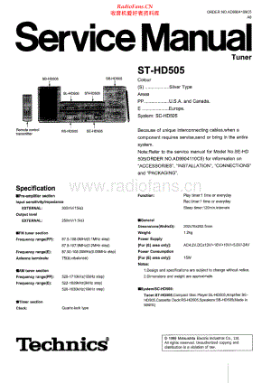 Technics-STHD505-tun-sm(1) 维修电路原理图.pdf