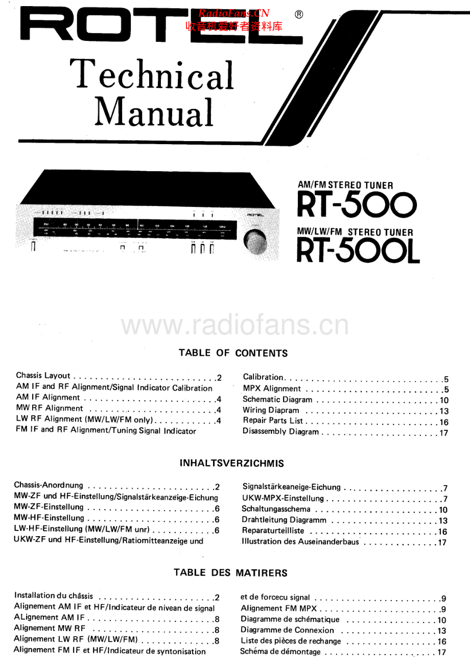 Rotel-RT500-tun-sm 维修电路原理图.pdf_第1页