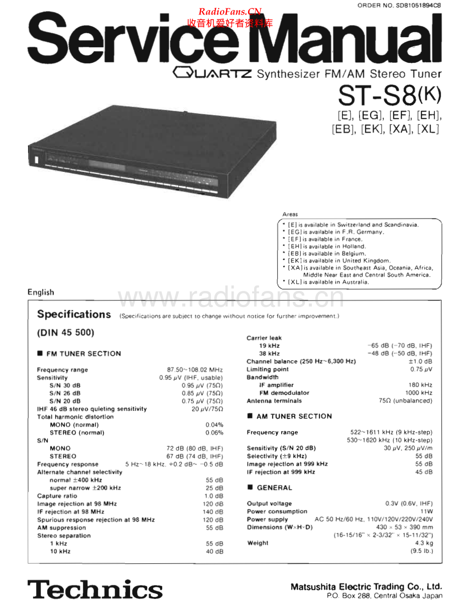 Technics-STS8-tun-sm(1) 维修电路原理图.pdf_第1页