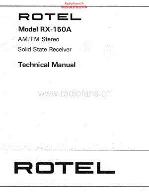 Rotel-RX150A-rec-sm 维修电路原理图.pdf