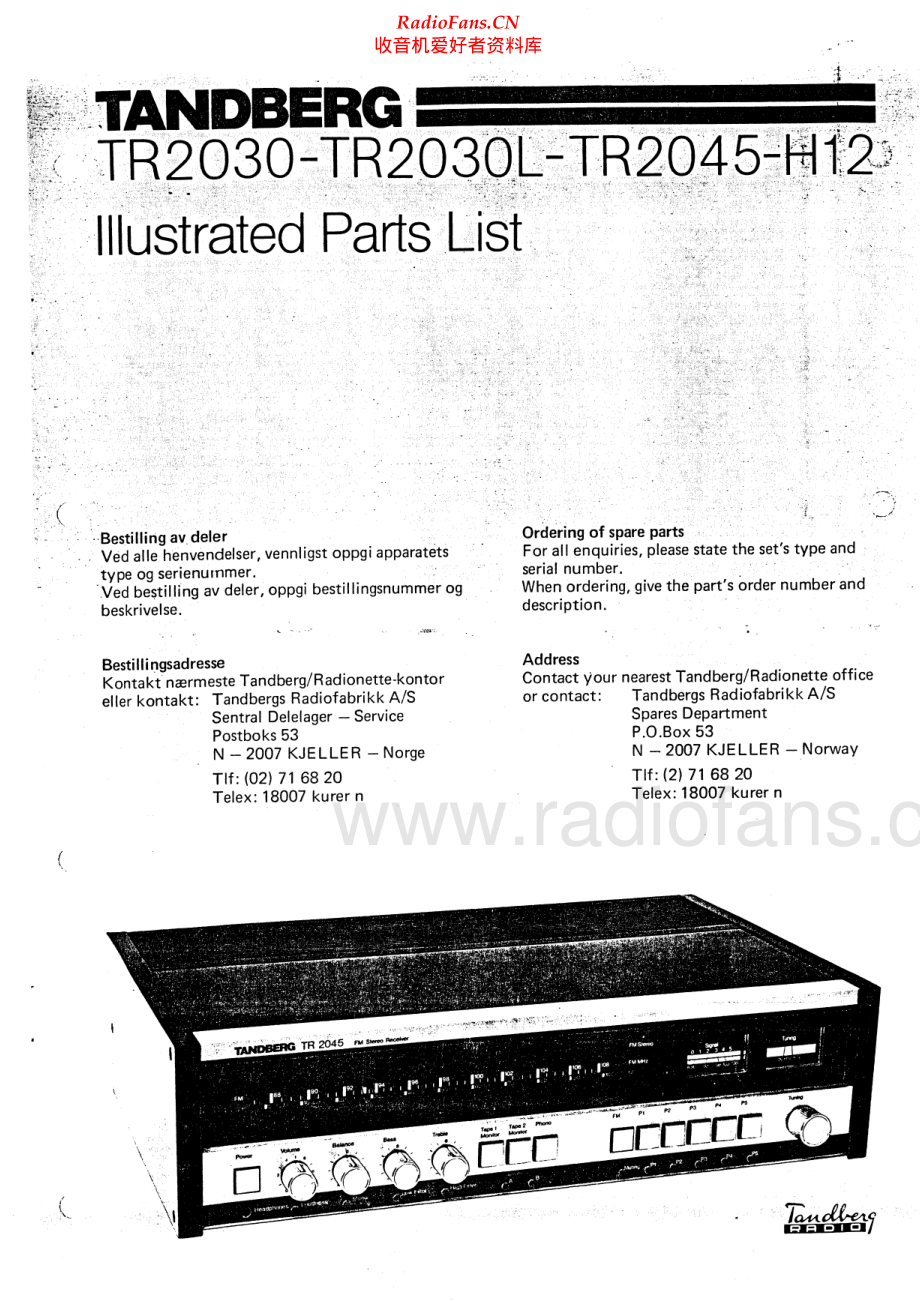 Tandberg-TR2045H12-rec-pl 维修电路原理图.pdf_第1页